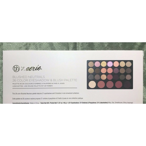 BH Cosmetics X Aerie Blushed Neutrals 26 Color Eyeshadow & Blush Palette - Picture 2 of 2